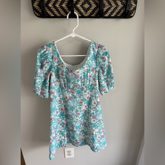 Tuckernuck Hyacinth House Floral Puff Sleeve Sallie Dress - Size Extra Small XS - Picture 6 of 15